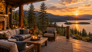 Relaxing California cool-cation at a mountain lake retreat